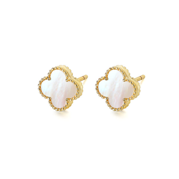 Mother of pearl clover earrings - Perfect Piercing
