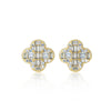 Baguette clover studs