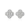 Baguette clover studs