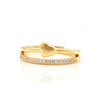 Stacked heart ring