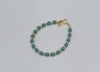 Turquoise gold filled adjustable bracelet