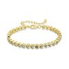 Mini heart gemstone bracelet