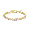 Light pink round stone bracelet