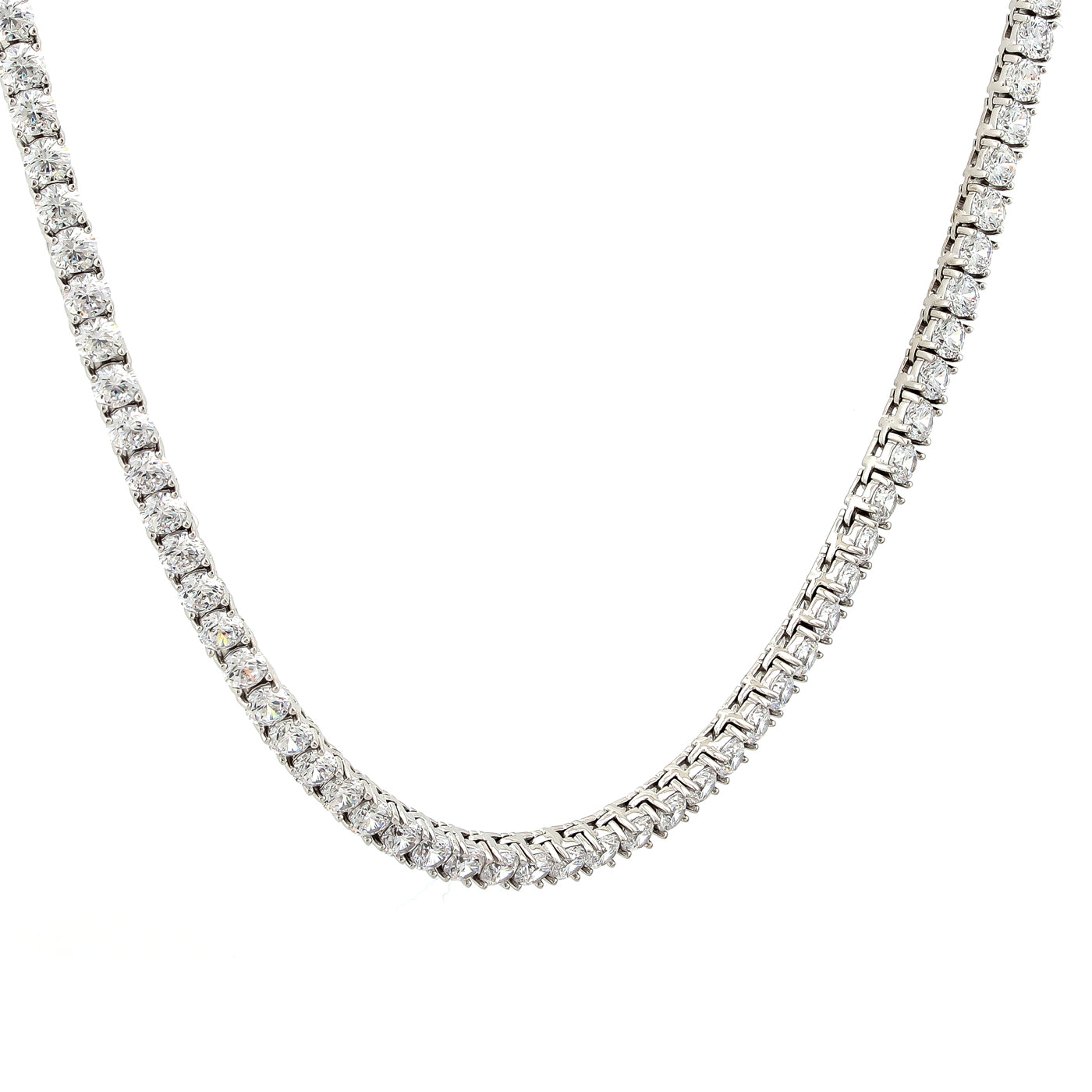 Single row tennis necklace