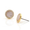 Mother of pearl round studs