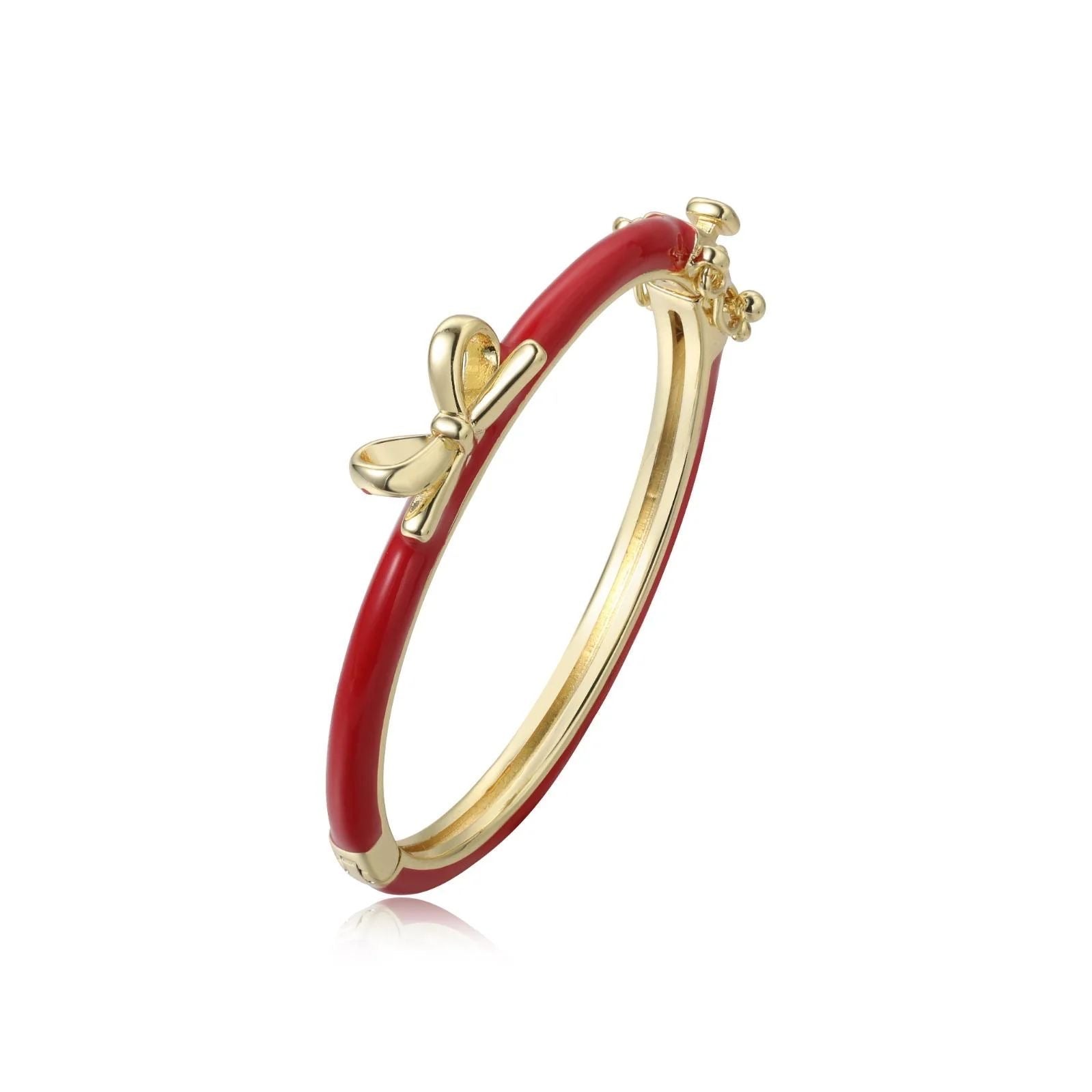 Gold bow bangles