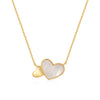 Double heart necklace