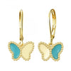 Turquoise butterfly earrings