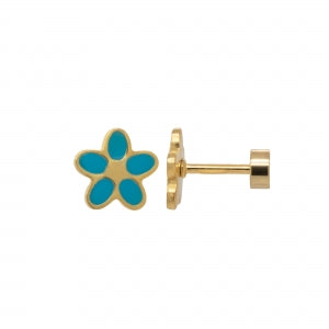 Daisy colored flower screwbacks