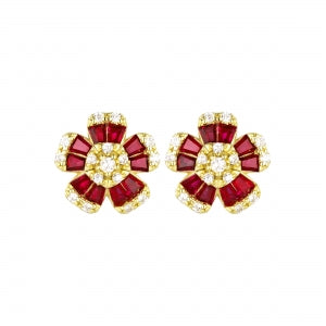 Petal flower studs