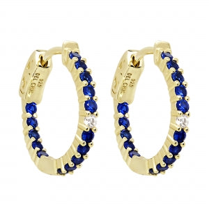 Sapphire blue 20x20 hoops