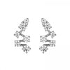 Zigzag cz earrings