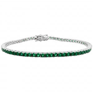 Emerald 3mm tennis bracelet