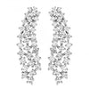 Cluster cz earrings