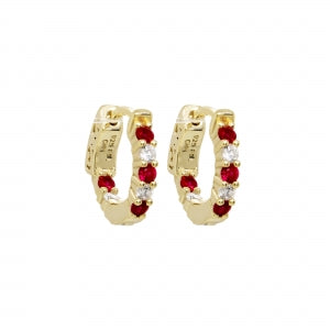 13x13mm sterling huggies