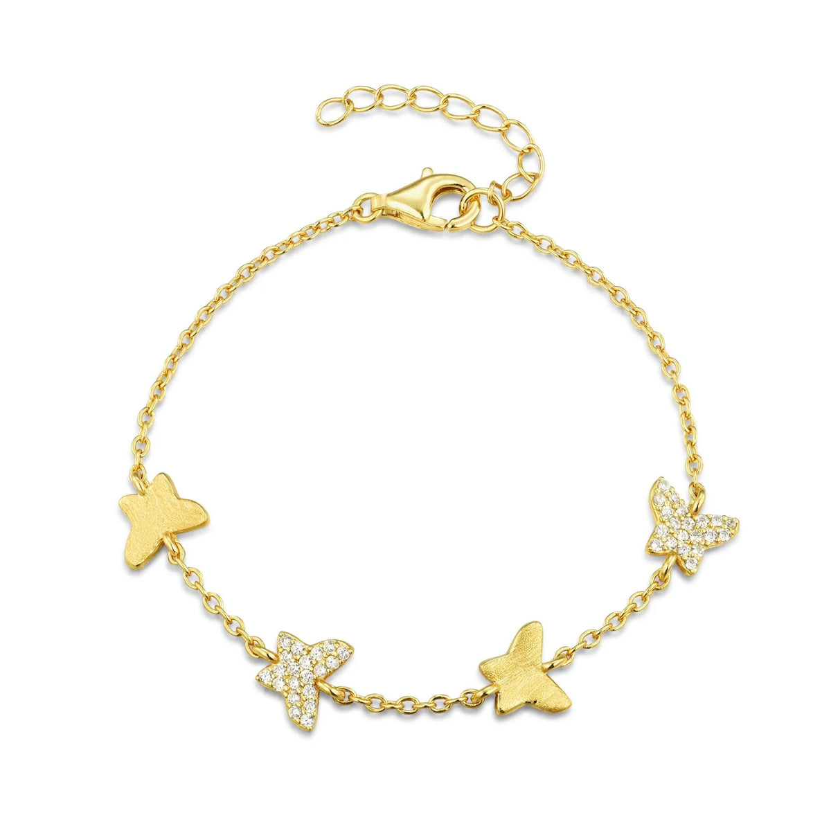 Sterling butterfly bracelet