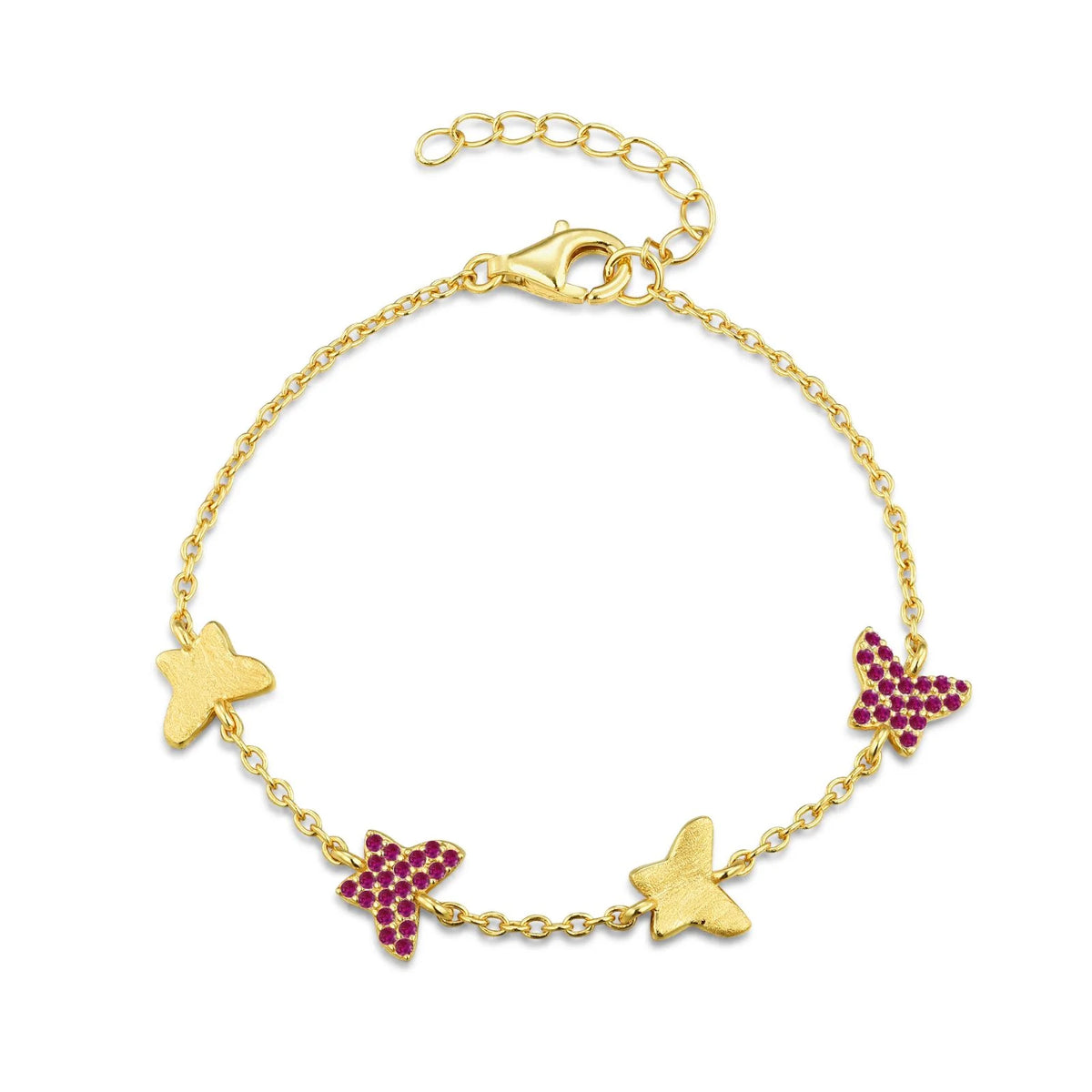 Sterling butterfly bracelet