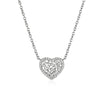 Scattered heart necklace