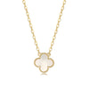 Gold clover necklace