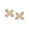 4 petal flower earrings