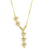 Linear heart necklace