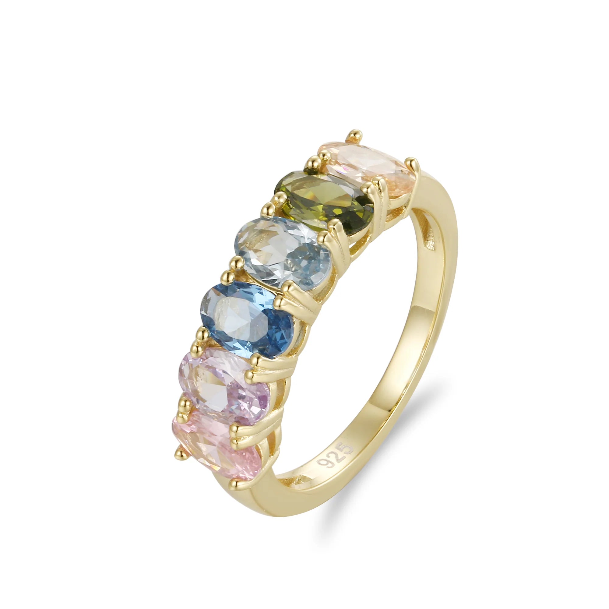 Rainbow stone ring