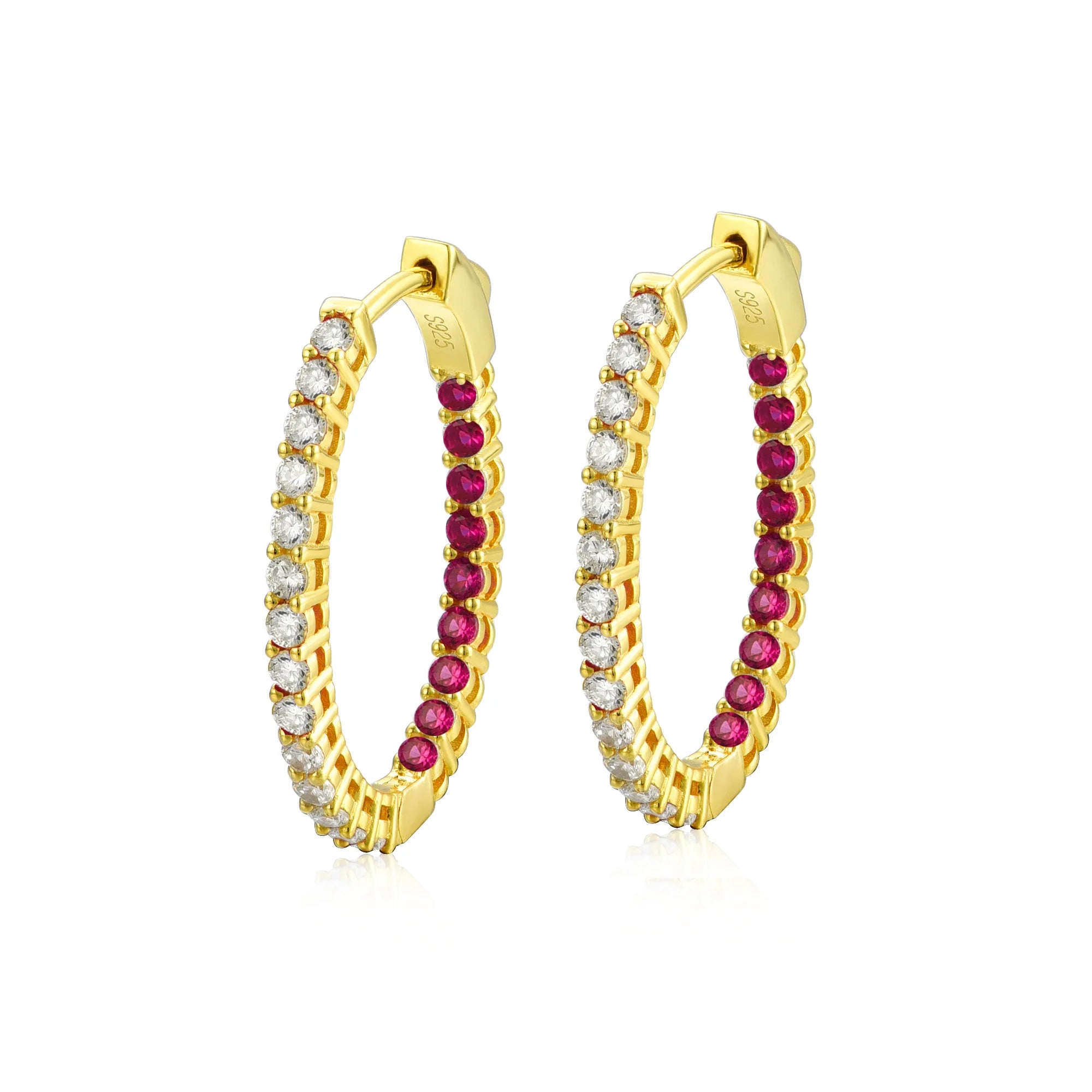 Inside out colored hoops