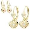 Surgical Steel Gold Heart Earrings