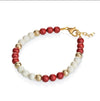 Red And Gold Adjustable Bracelet