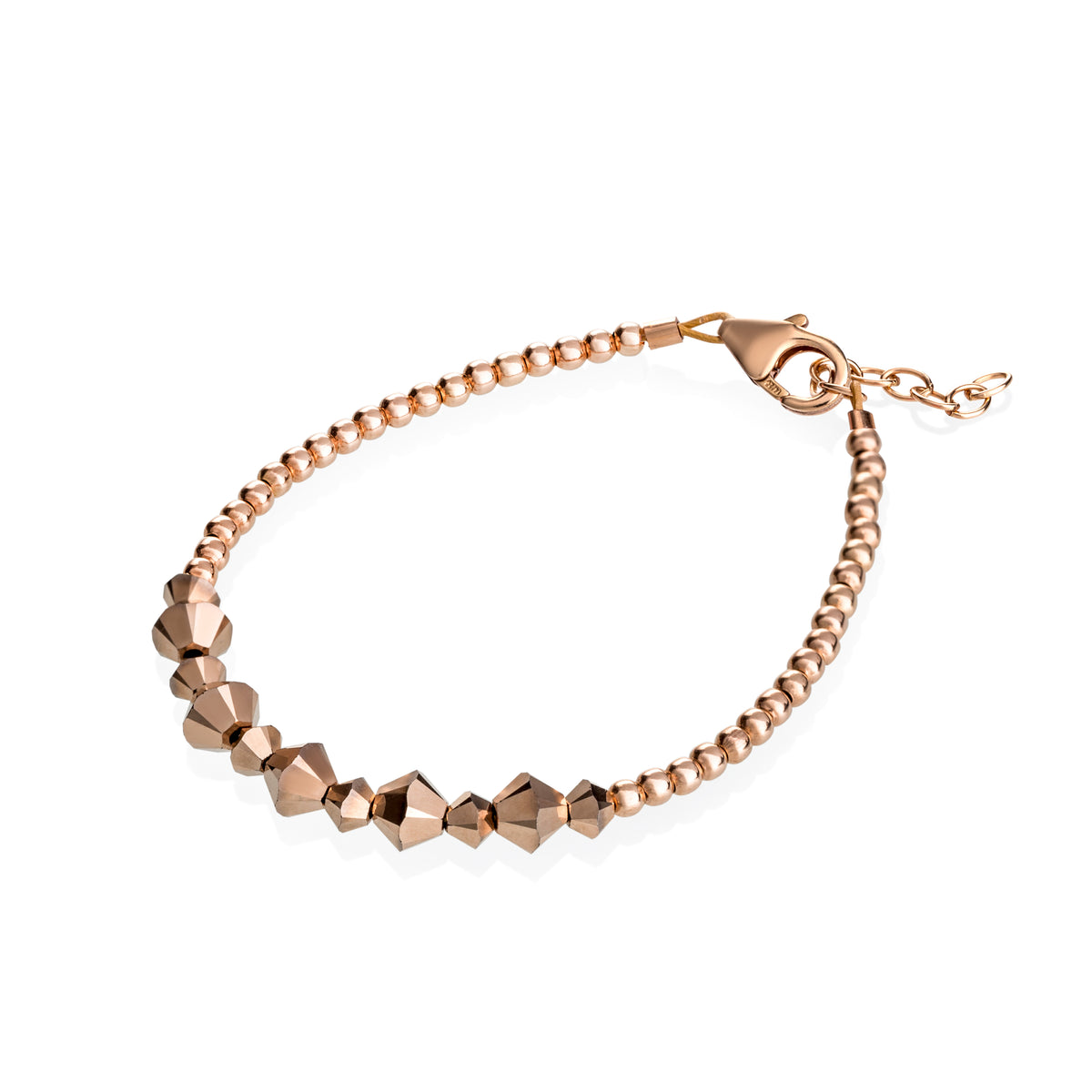 Rose Gold Beaded Adjustable Bracelet