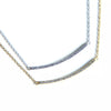 Sterling Rounded Bar Necklace