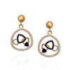 Rounded triangle earrings