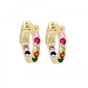 13x13mm sterling huggies