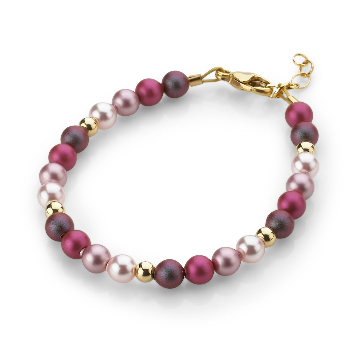 Multi colored pearl beaded adjustable bracelet