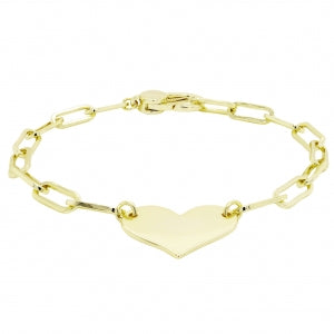 Paper chain heart bracelet