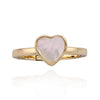Mother of pearl adjustable ring