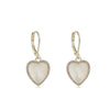 Mother of pearl heart leverbacks