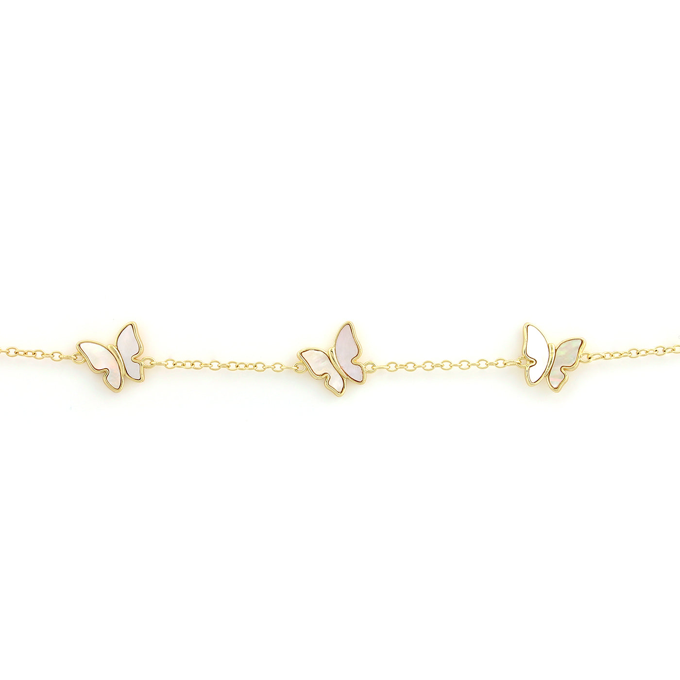Mother Of Pearl Butterfly Bracelet – Gemberry